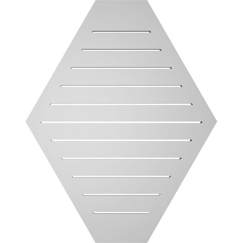 Évent horizontal fonctionnel à pignon en uréthane à surface horizontale Signature, H 38 po x l 30 po x P 1,5 po