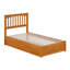 Lit plateforme en bois massif Asparas avec pied de lit et lit gigogne-631275357-631275359