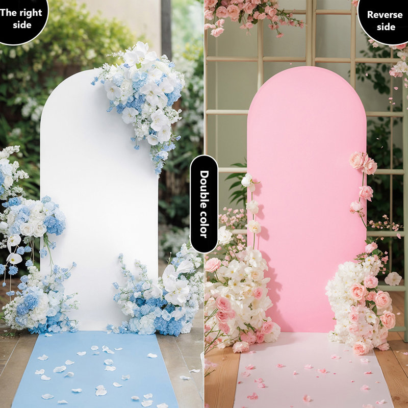 Celotto Fabric Garden Accents Accessories, White/Pink