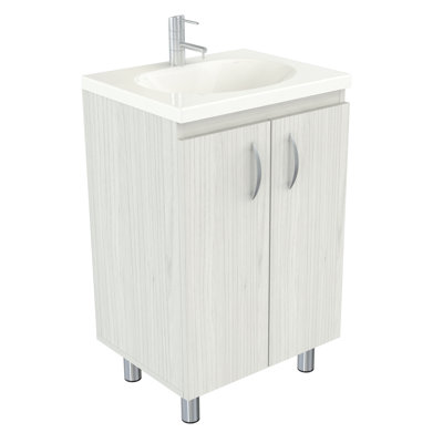 Kaoru 18.03'' Single Bathroom Vanity with Plastic Top