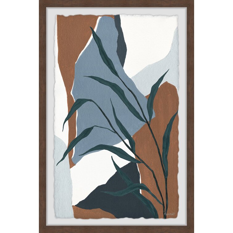 IDEA4WALL Framed Canvas Wall Art No Texture Dark Paint Strokes Abstract Canvas Prints Home Artwork Decoration for Living Room,Bedroom Framed on Canvas