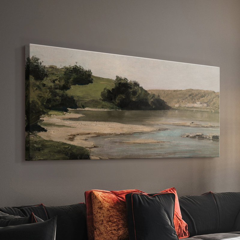 Série paysage - MCxxviii - Toile tendue avec châssis - Prêt à accrocher, H 16 po x l 32 po