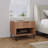 Dumbo 20" W Modern 1-Drawer Fluted Nightstand in Golden Brown-1302357697