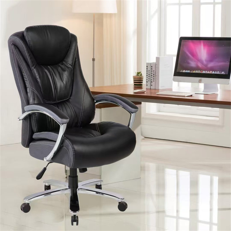 High Backrest PU Material Office Chair With Adjustable Height:9373H-PU