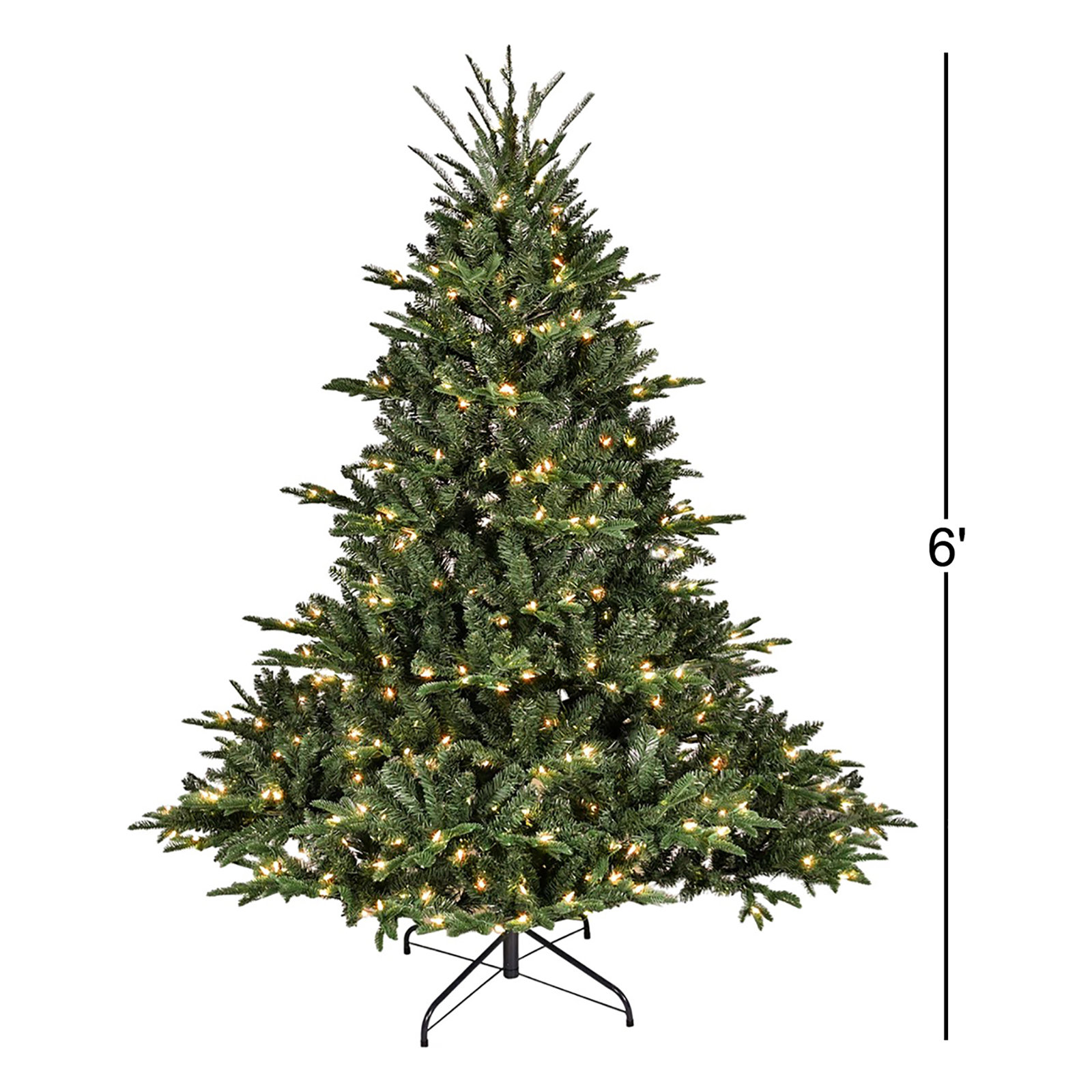 Pre-Lit Christmas Tree, 6'