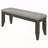 Erskin Dark Grey Upholstered Dining Bench
