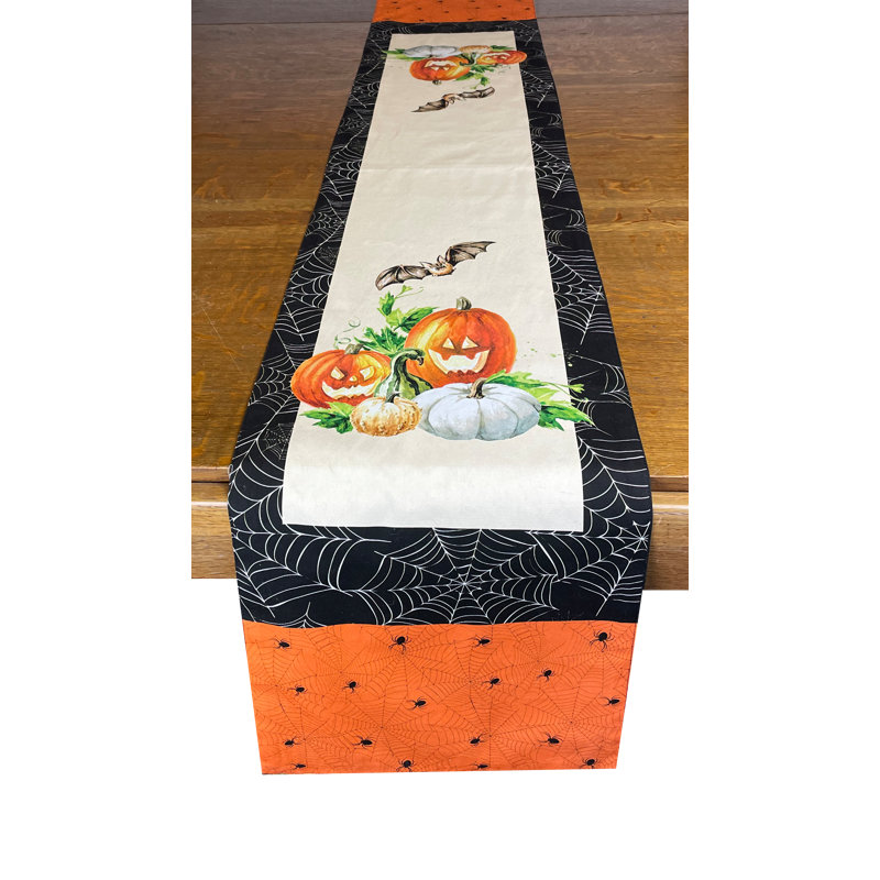 Floreta Rectangular Floral Fall Cotton Table Runner