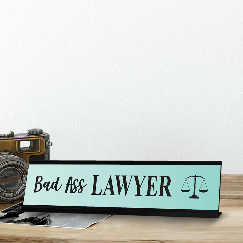 Enseigne de bureau Bad Ass Lawyer