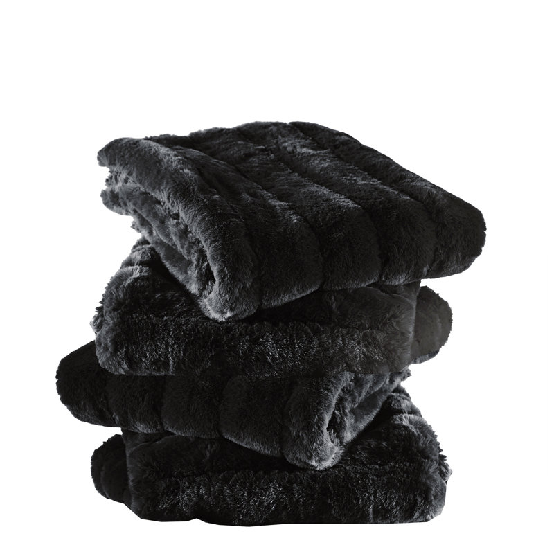 Square Cushion Cover, Jet Black