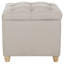 Repose-pieds carré en velours Touffeté de 19,1 po avec rangement-33641262