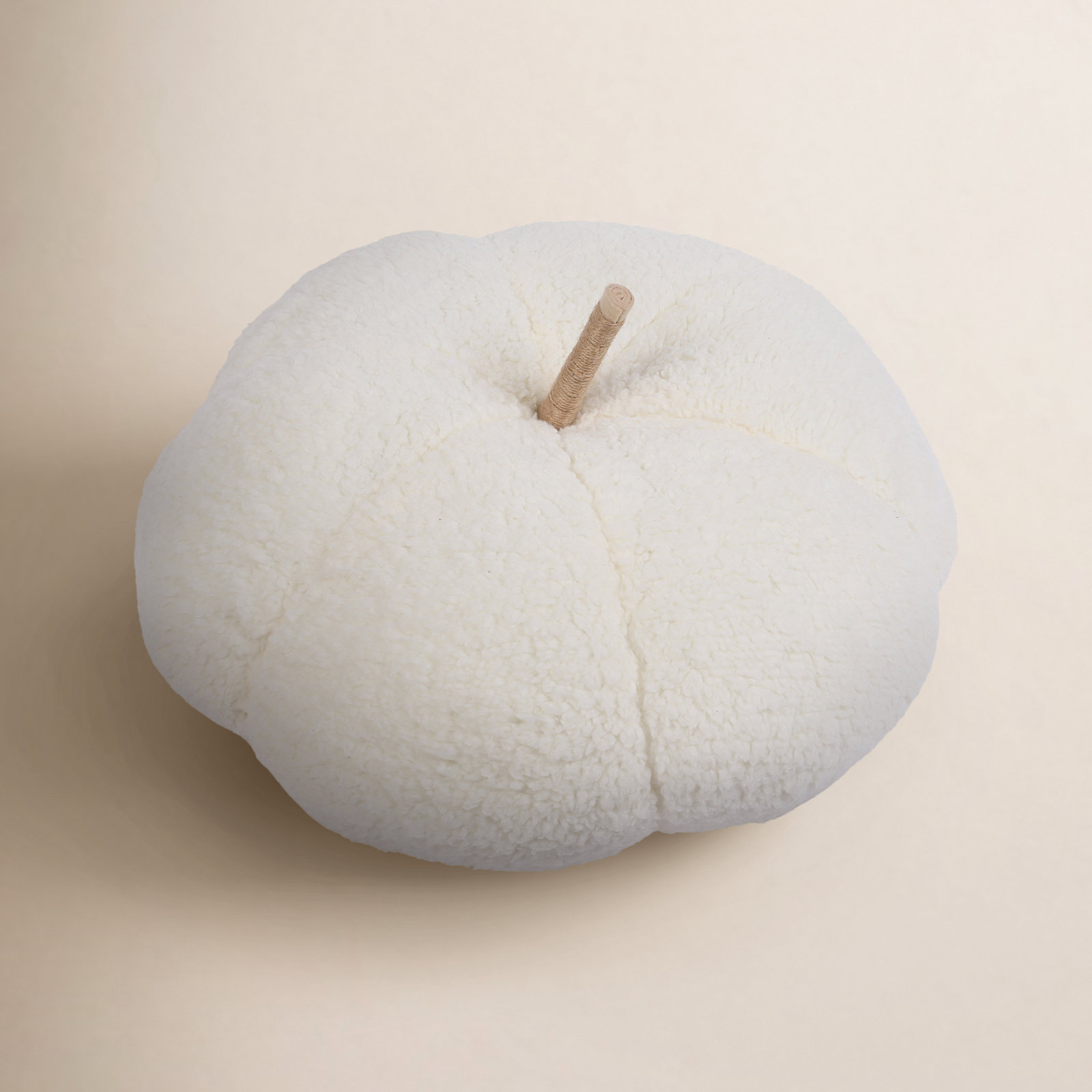 18" x 18" Sherpa Pumpkin Shaped Pillow
