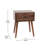 Amittai Mid-Century Modern Nightstand with Soft Close Storage Drawer