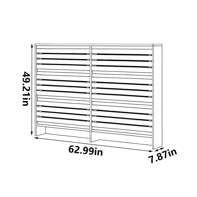 Kidwelly, Gray, 49.21" H x 62.99" W x 7.87" D