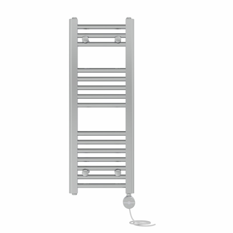 Delyth Straight Towel Rail Heated Towel Rails, 80cm H x 30cm W x 3cm D, Chrome