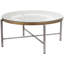 Table basse argentée Quinneshia