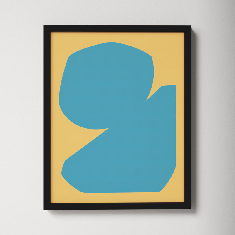 Blue Study 2 by Michael Kempen, Black Framed, 20"H x 16"W x 1.25"D