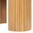 Dortch 55.5" Single Drawer Fluted Oval Console Desk