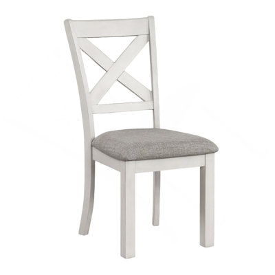 Mobilier de salle à manger rustique en chêne blanc 2 pièces Farmhouse