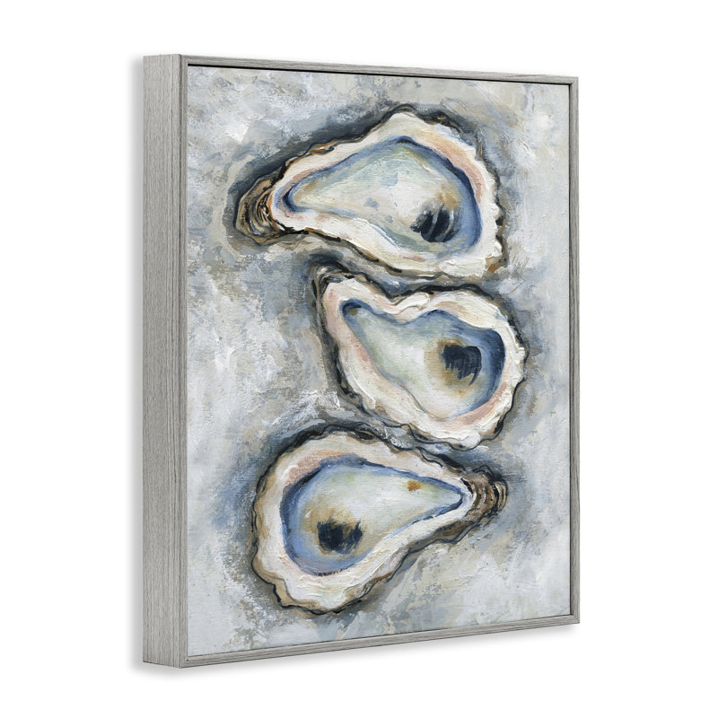 Giclée encadrée de bar Organic Oyster, design par Carol Robinson, H 14 po x l 11 po, Estampe numérique Farmhouse