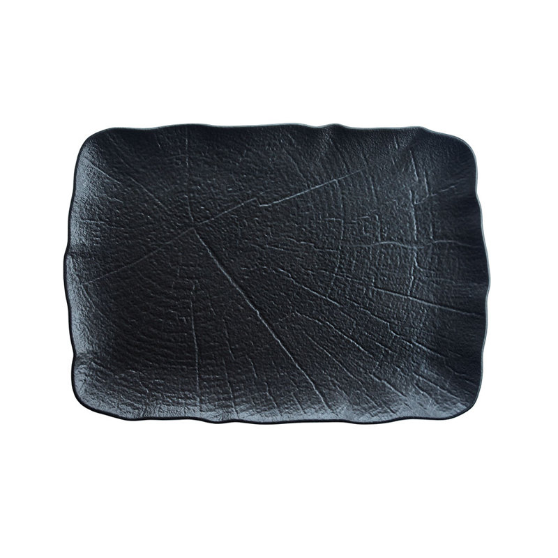 Plateau noir, H 0,75 po x l 13 po x P 9 po