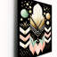 Boho Chic - Illustration géométrique abstraite - horloge murale moderne surdimensionnée-99635597