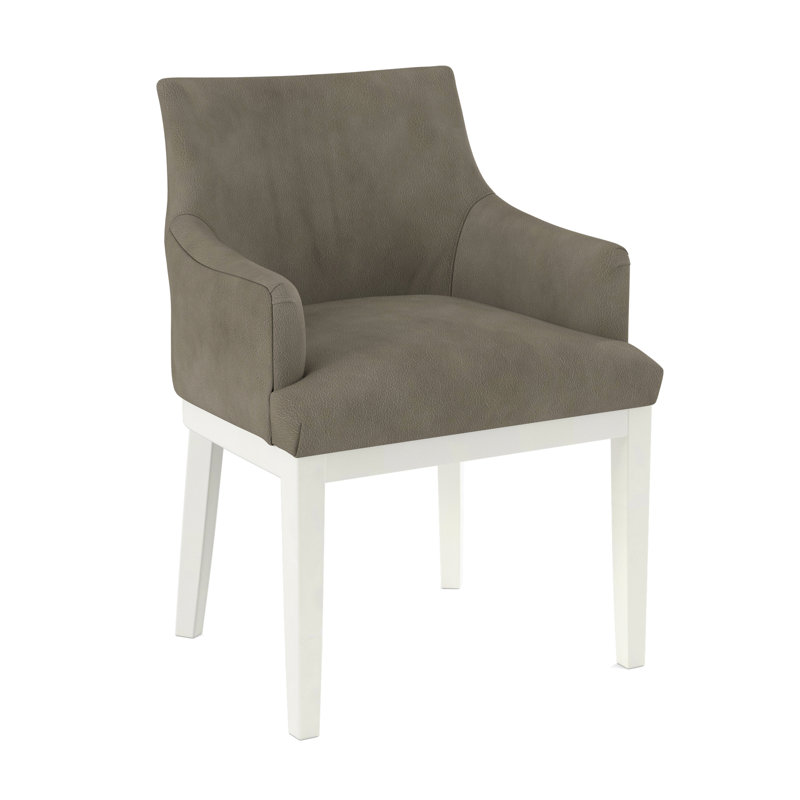 19'' H Upholstered Armchair, White, Applause Ashton