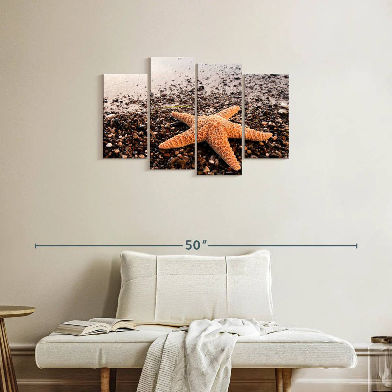 Brampt Orange Starfish, 22"H x 36"W