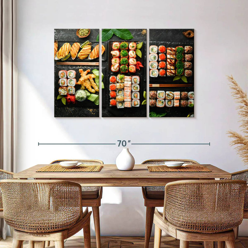 Yarlin Sushi Party, 36" H x 57" W