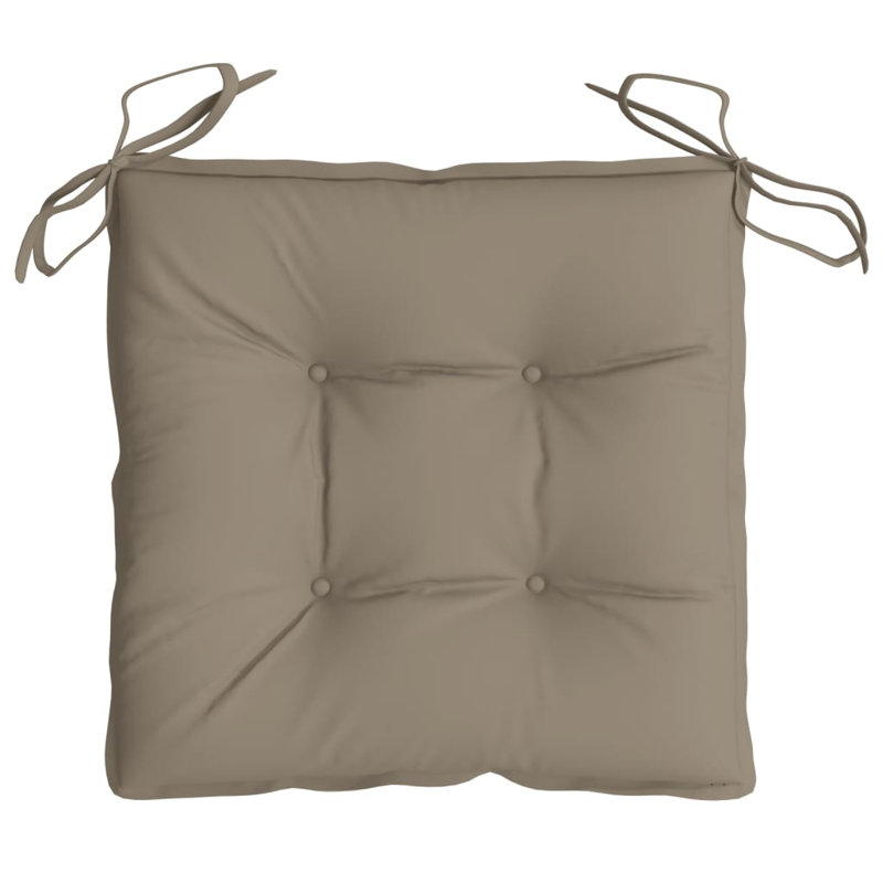 Coussin de siège d'extérieur, Taupe, 19,7 po x 19,7 po