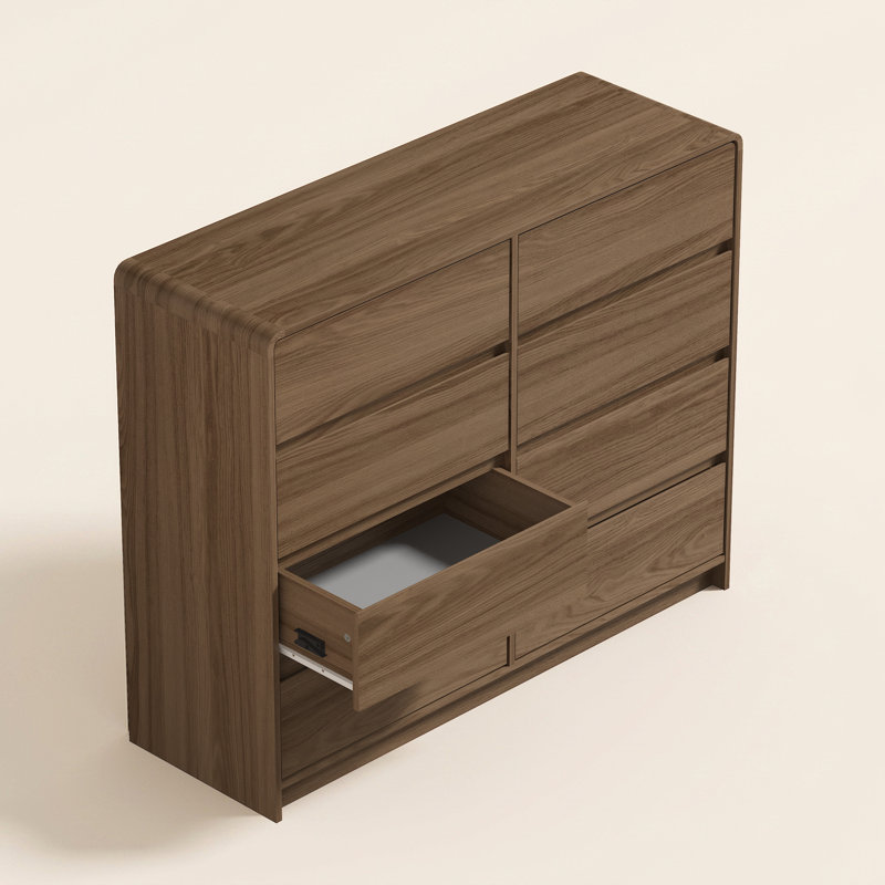 Ensemble de chambre à coucher 4 pièces Rishel, 4 Pcs: Chest, Dresser 8, 2 Nightstands