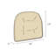 Coussins de salle à manger et de cuisine antidérapants en guingan 16 po x 15 po x 2 po-599813118