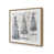 Brushed Gold Single Picture Framed, Solid Wood