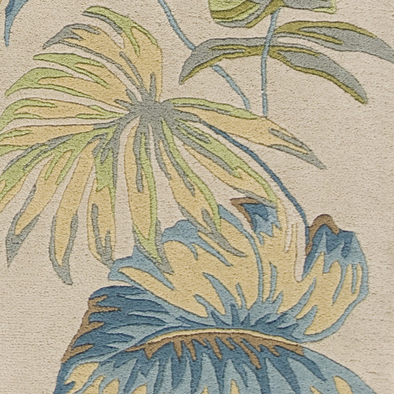 Tapis Orono ivoire / bleu / vert