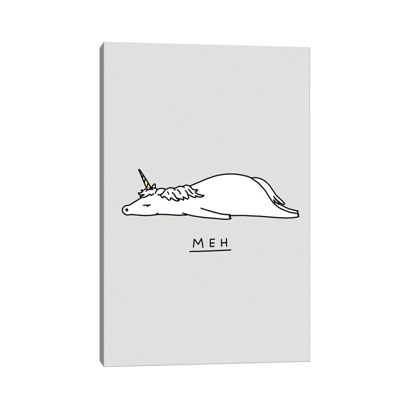«Moody Animals: Unicorn» par Lim Heng Swee - impression sur toile tendue, H 60 po x l 40po x P 1,5 po
