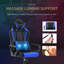 Fauteuil de jeu et de course inclinable et ergonomique en similicuir pivotant avec dossier haut et soutien lombaire Inbox Zero-1128659532
