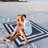 Aine Super Lightweight Plastic Bordered Navy Indoor/Outdoor Mat/Area Rug-14811588