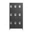 9 casiers en métal de 72 po de hauteur avec serrure pour les employés, école, bureau, salle de sport, chambre à coucher, armoire de rangement, gris, assemblage requis