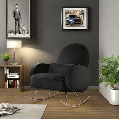 Chaise berçante ergonomique en pin