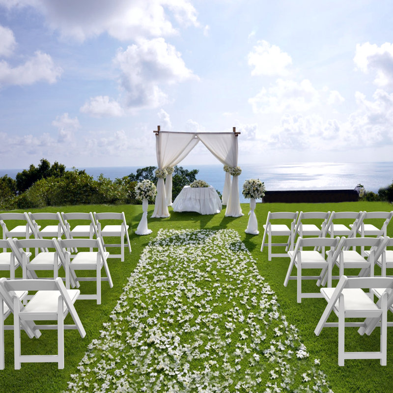 Ensemble de chaises pliantes Moncalieri, Blanc