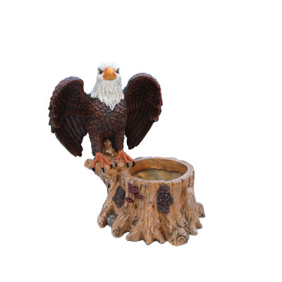 Kyle Majestic Eagle Garden Planter Statue with Spread Wings for Outdoor Decor