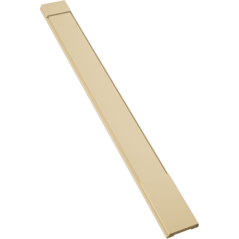 Pilastre simple en uréthane Signature avec majuscule et base, brun clair apprêté, 9 po x 90 po x 2 po, Standard