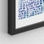 Motif de coups de pinceau aquarelle bleue - ensemble de 4 reproductions de cadres photo simples-97762627-97762624