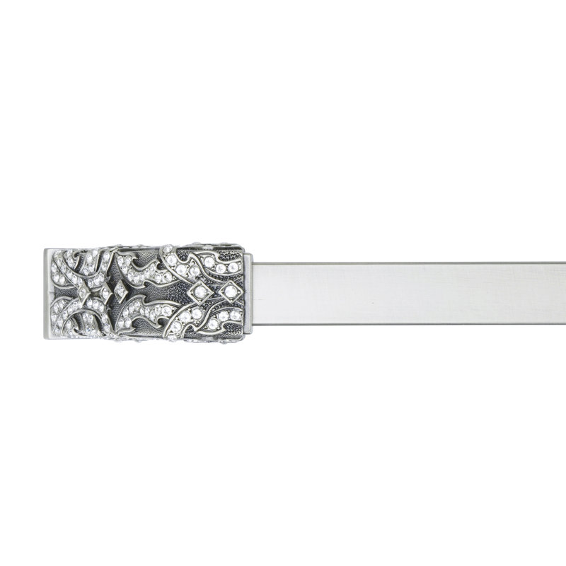C TO C EVENING DRESS IV APPLIANCE PULL; CLEAR CRYSTAL; MATTE SILVER FINISH, 8"