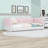 Twin Upholstered Floor Bed with Armrests-129345885