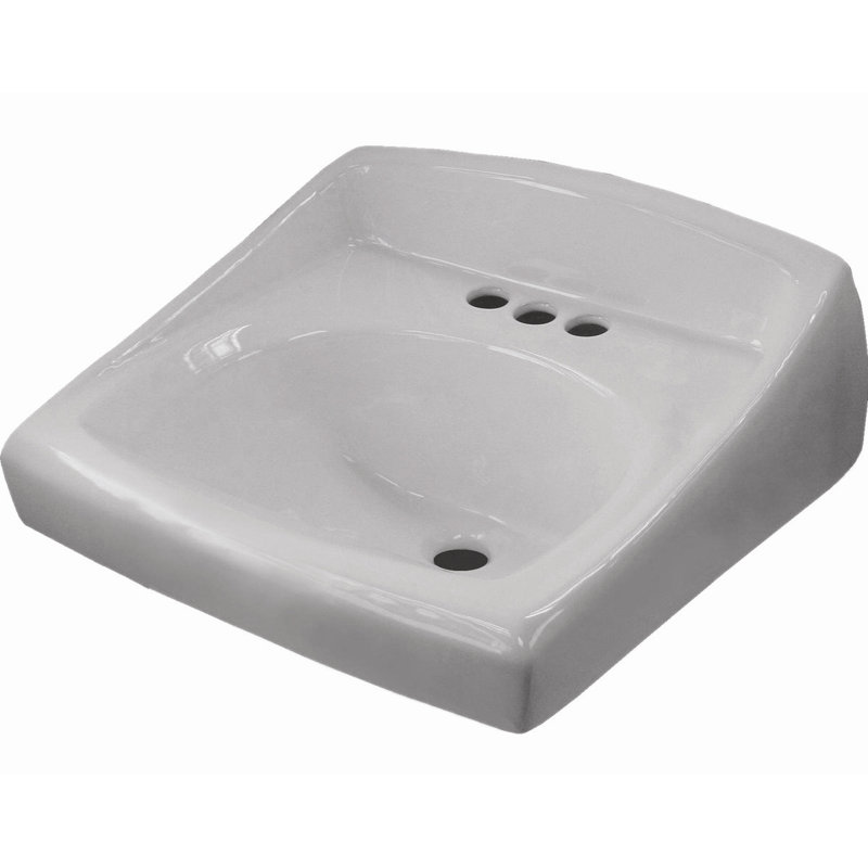 Sloan Regal 18.25'' White Ceramic Square Bathroom Sink