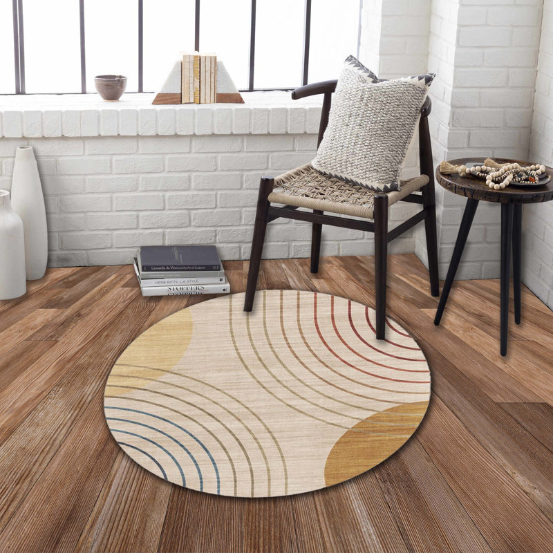 Faria K6447-A1 - 41" x - 41" Washable Non-Slip Round Rug