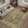 Tapis oriental lavable brun avec envers antidérapant Ladonya