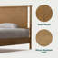 Lit plateforme en bois massif avec tête de lit rustique Ethan-521064910-487659444