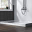 Base de plateau de douche 60 po x 36 po à simple seuil avec ensemble de bonde et couvercle de bonde inclus, antidérapant-60231227-65273744
