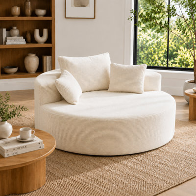 55'' Oversized Round Boneless Chaise Lounge Chair